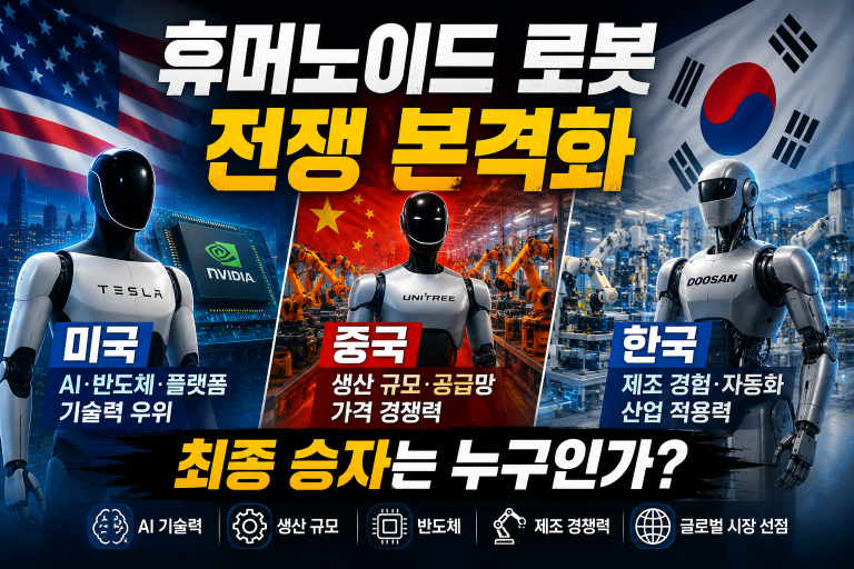 휴머노이드 로봇 시장은 AI, 반도체, 제조 경쟁력이 결합되는 차세대 전략 산업으로 주목받고 있습니다.