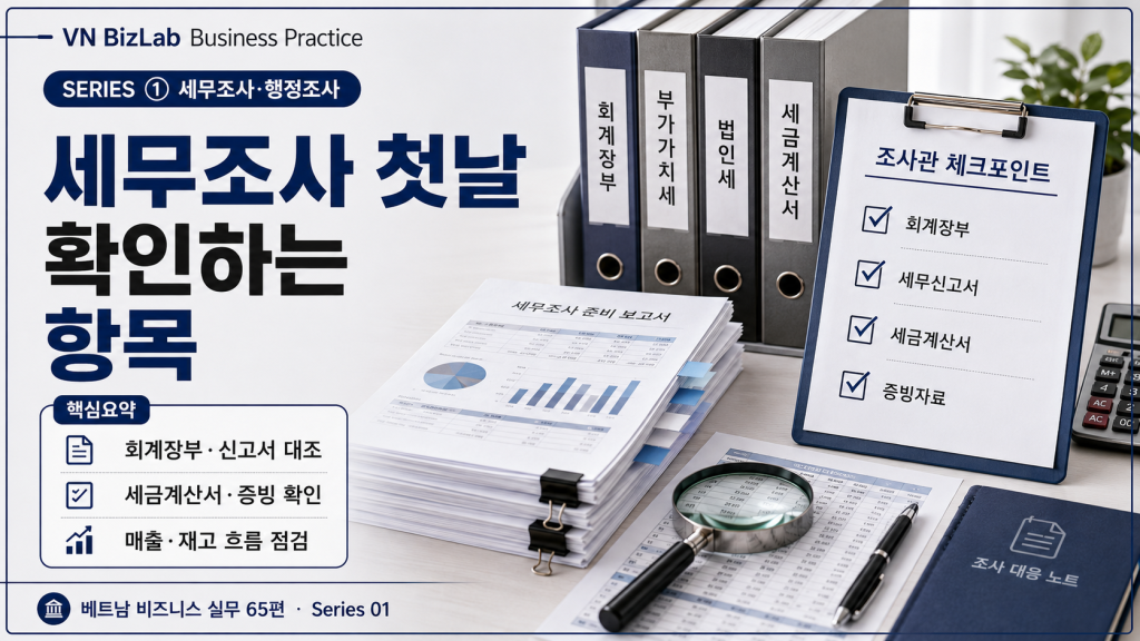 세무조사 첫날에는 자료를 많이 보여주는 것보다 조사 범위, 대응 창구, 제출 기록을 명확히 정리하는 것이 중요합니다.